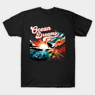 Ocean Dream Scuba Diver Design T-Shirt